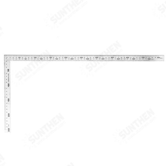 300mm/600mm 90 Degree Stainless Steel Square Ruler