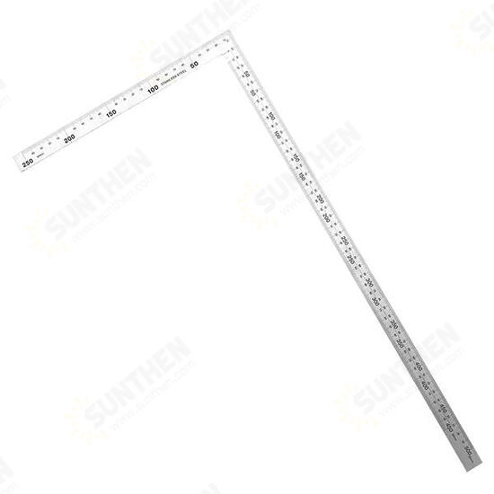 300mm/600mm 90 Degree Stainless Steel Square Ruler