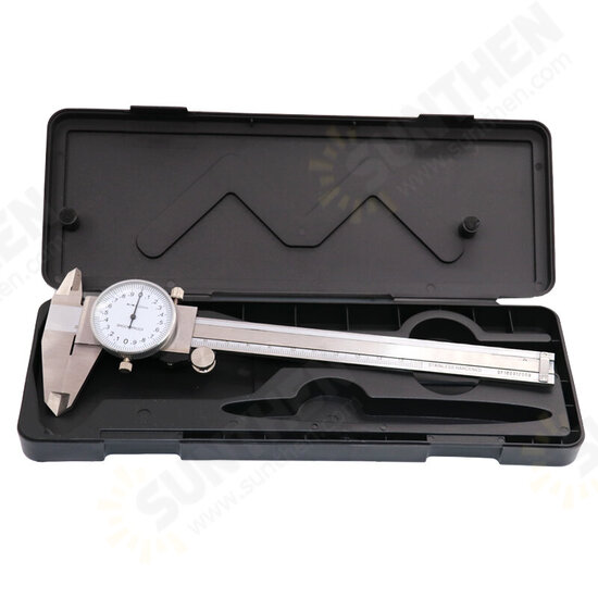 Metric Gauge Measuring Tool Dial Caliper 0-150mm/0.02mm Shock-proof Stainless Steel Precision Vernier Caliper