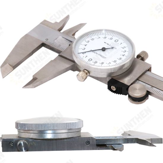 Metric Gauge Measuring Tool Dial Caliper 0-150mm/0.02mm Shock-proof Stainless Steel Precision Vernier Caliper