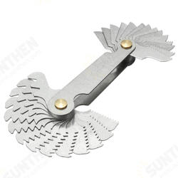 Metric Whitworth 55/60 Degree Thread Screw Pitch Gauge With 3x Centre Gages Metric Whitworth 55/60 Degree Thread Screw Pitch Gauge With 3x Centre Gages