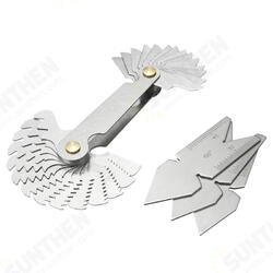 Metric Whitworth 55/60 Degree Thread Screw Pitch Gauge With 3x Centre Gages Metric Whitworth 55/60 Degree Thread Screw Pitch Gauge With 3x Centre Gages