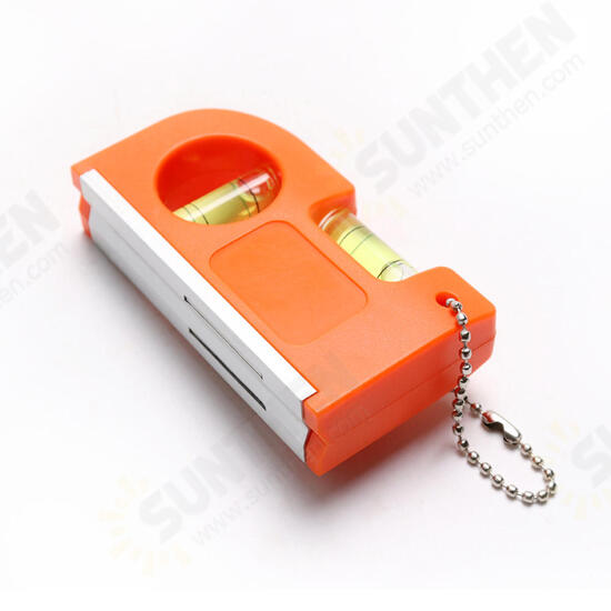 Mini Key Chain Level Ruler Small Portable Belt Type Buckle Type Level Magnetic Strong Aluminum Alloy