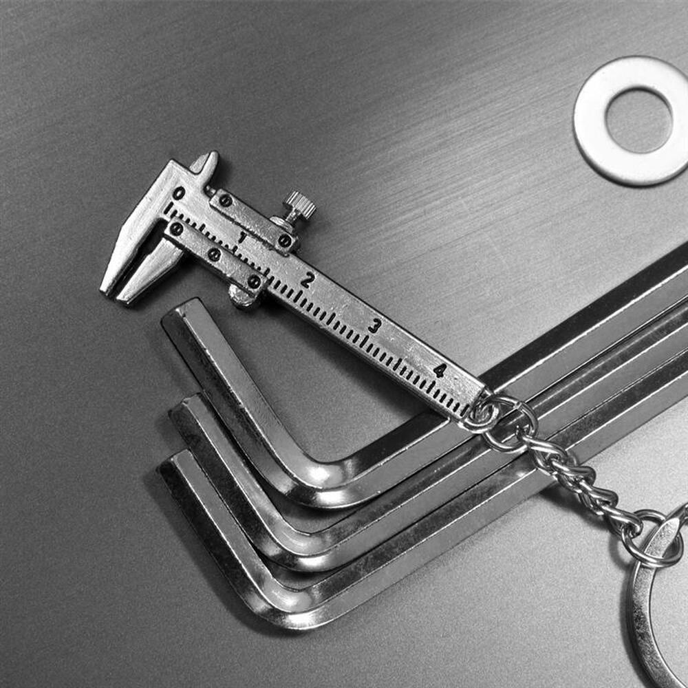 Mini Key Ring Calipers Special Simulation Model Slide Ruler Vernier ...