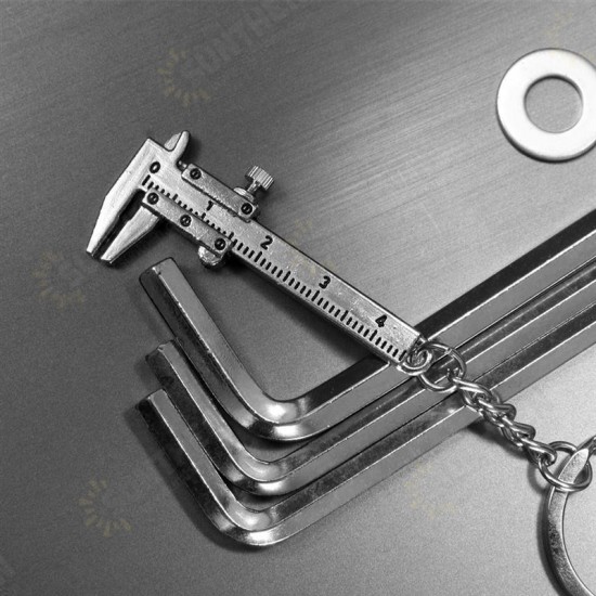 Mini Key Ring Calipers Special Simulation Model Slide Ruler Vernier Digital Caliper Accurate Micrometer Measuring Gauging Tools