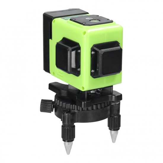 Mini Multifunctional 12 Lines Green Light Laser Level 3° Self-leveling USB Rechargeable Lithium Battery Leveling Tool with Vertical Horizontal Lines