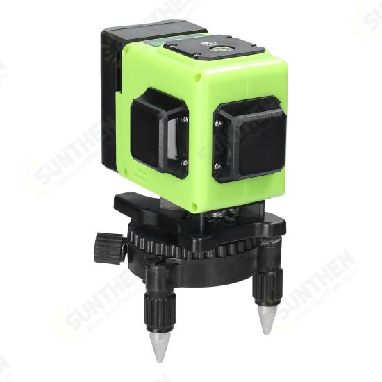 Mini Multifunctional 12 Lines Green Light Laser Level 3° Self-leveling USB Rechargeable Lithium Battery Leveling Tool with Vertical Horizontal Lines