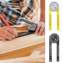 Miter Saw Protractor 360° Angle Finder Miter Gauge Goniometer Angle Level Meter Arm Measuring Ruler Miter Saw Protractor 360° Angle Finder Miter Gauge Goniometer Angle Level Meter Arm Measuring Ruler