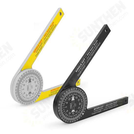 Miter Saw Protractor 360° Angle Finder Miter Gauge Goniometer Angle Level Meter Arm Measuring Ruler Miter Saw Protractor 360° Angle Finder Miter Gauge Goniometer Angle Level Meter Arm Measuring Ruler