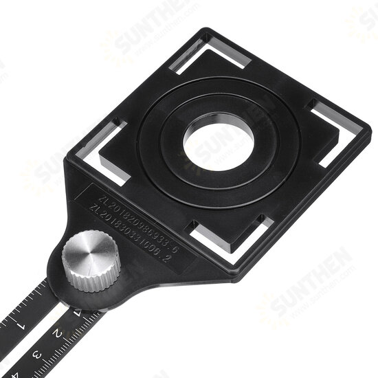 Multi Angle Adjustable Position Ruler Measuring Template Tool Drill Hole Locator Multi Angle Adjustable Position Ruler Measuring Template Tool Drill Hole Locator