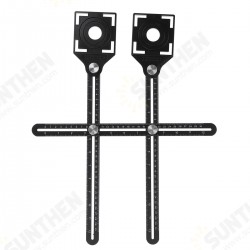 Multi Angle Adjustable Position Ruler Measuring Template Tool Drill Hole Locator Multi Angle Adjustable Position Ruler Measuring Template Tool Drill Hole Locator