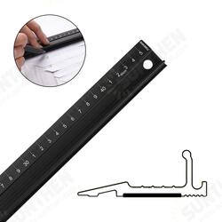Multifunctional Aluminum Alloy Straight Ruler Cutting Protection Art Non-Slip Advanced Drawing Tool for Student Tailor Craftsmen Multifunctional Aluminum Alloy Straight Ruler Cutting Protection Art Non-Slip Advanced Drawing Tool for Student Tailor Craftsmen
