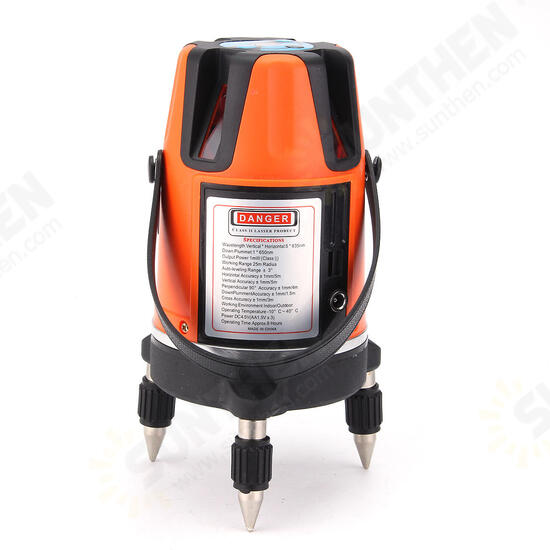 Orange Automatic Self Leveling 5 Lines 6 Points 4V1H Laser Level Measure Orange Automatic Self Leveling 5 Lines 6 Points 4V1H Laser Level Measure