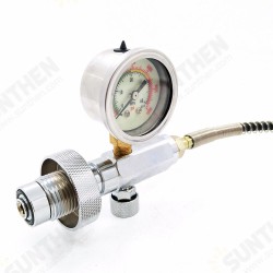 Paintball PCP Din Fill Station Charging kit 300 bar/ 4500 psi Air Refill Pressure Gauge