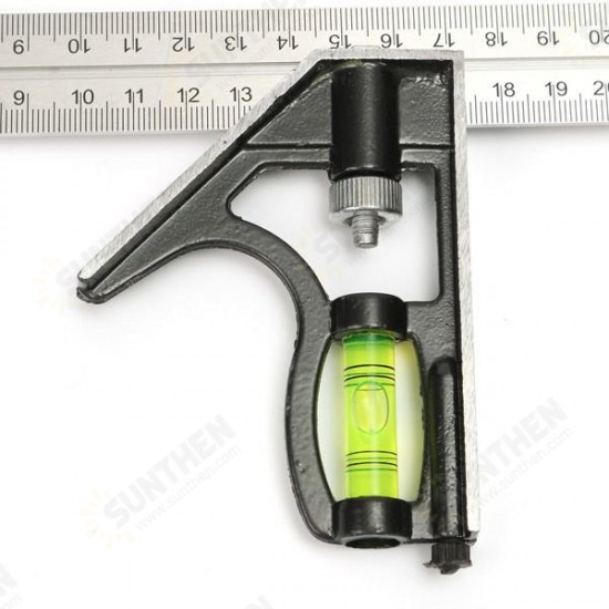 Precise Measuring Tools Aluminium Combination Square DIY Workshop Hardware Precise Measuring Tools Aluminium Combination Square DIY Workshop Hardware