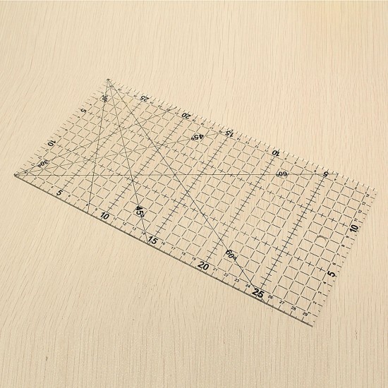Quilting Sewing Patchwork Foot Aligned Ruler Grid Cutting Tailor Craft Scale