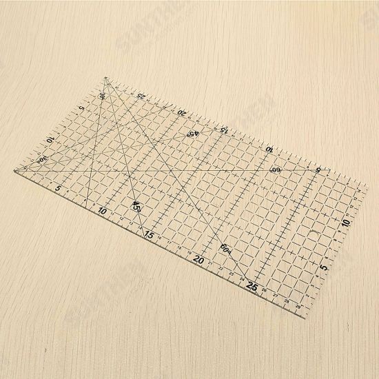 Quilting Sewing Patchwork Foot Aligned Ruler Grid Cutting Tailor Craft Scale Quilting Sewing Patchwork Foot Aligned Ruler Grid Cutting Tailor Craft Scale