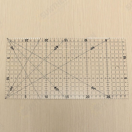 Quilting Sewing Patchwork Foot Aligned Ruler Grid Cutting Tailor Craft Scale