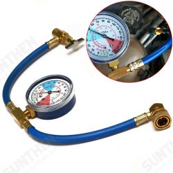 R134A Car Auto Air Conditioning AC Refrigerant Recharge Measuring Hose Gauge Kit R134A Car Auto Air Conditioning AC Refrigerant Recharge Measuring Hose Gauge Kit