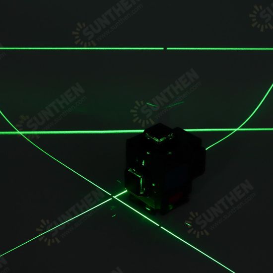 Rotary Laser Level Green 16 Lines 3D 360° Cross Line Self Leveling Measure Tool