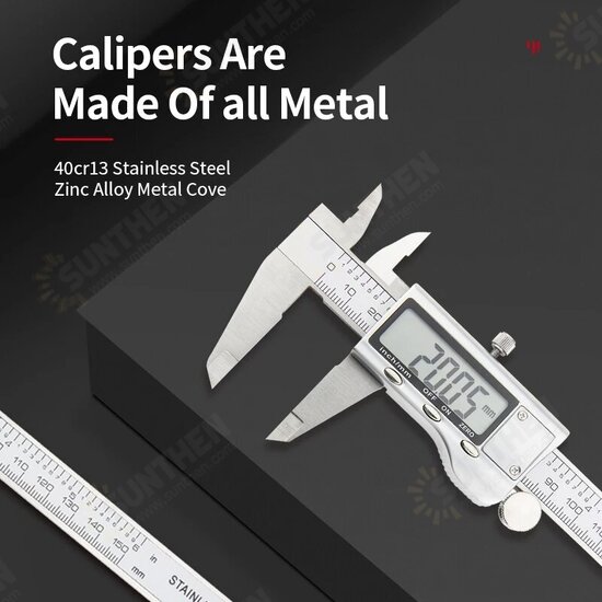 Stainless Steel Digital metal Fraction Caliper 150mm mm/ Inch High Precision large LCD display Vernier Caliper Stainless Steel Digital metal Fraction Caliper 150mm mm/ Inch High Precision large LCD display Vernier Caliper