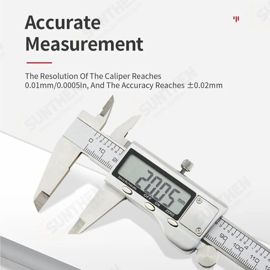 Stainless Steel Digital metal Fraction Caliper 150mm mm/ Inch High Precision large LCD display Vernier Caliper Stainless Steel Digital metal Fraction Caliper 150mm mm/ Inch High Precision large LCD display Vernier Caliper