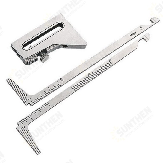 Stainless Steel Weld Gauge High and Low Gauge Staggered Ruler Weld Level Measurement Tool Stainless Steel Weld Gauge High and Low Gauge Staggered Ruler Weld Level Measurement Tool