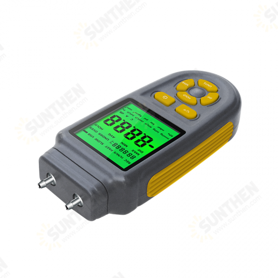 TC168A/TC169A LCD Backlight Display Digital Pressure Gauge Pressure Measuring Instruments USB DC Power Supply