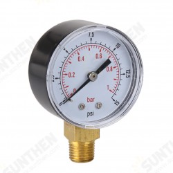 0/15 PSI 0/1 Fuel Air Compressor Low Pressure Gauge Bar Meter Hydraulic Tester Dial Manometer 0/15 PSI 0/1 Fuel Air Compressor Low Pressure Gauge Bar Meter Hydraulic Tester Dial Manometer