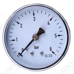 TS-60-6 Mini High Accuracy Pressure Gauge 0-6 bar 1/4 Manometer Pressure Tester For Fuel Air Oil Liquid Water TS-60-6 Mini High Accuracy Pressure Gauge 0-6 bar 1/4 Manometer Pressure Tester For Fuel Air Oil Liquid Water