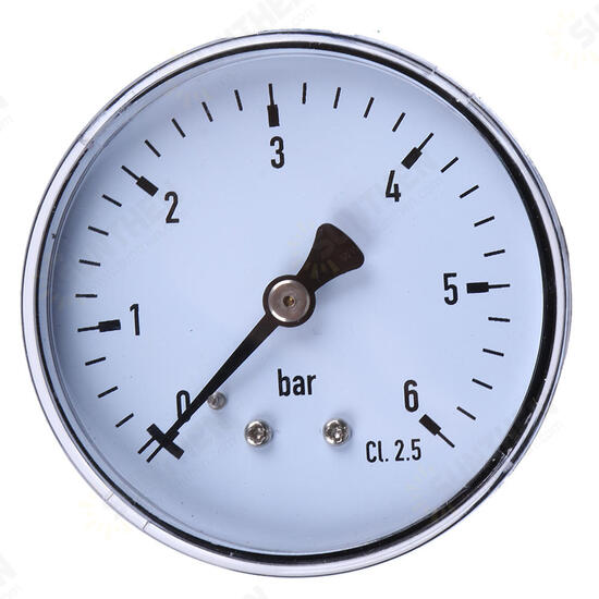 TS-60-6 Mini High Accuracy Pressure Gauge 0-6 bar 1/4 Manometer Pressure Tester For Fuel Air Oil Liquid Water