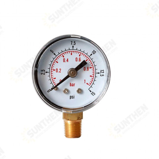 TS-Y408-15/30/60/100/160/200/300psi 52mm Dial 1/8 BPressure Gauge