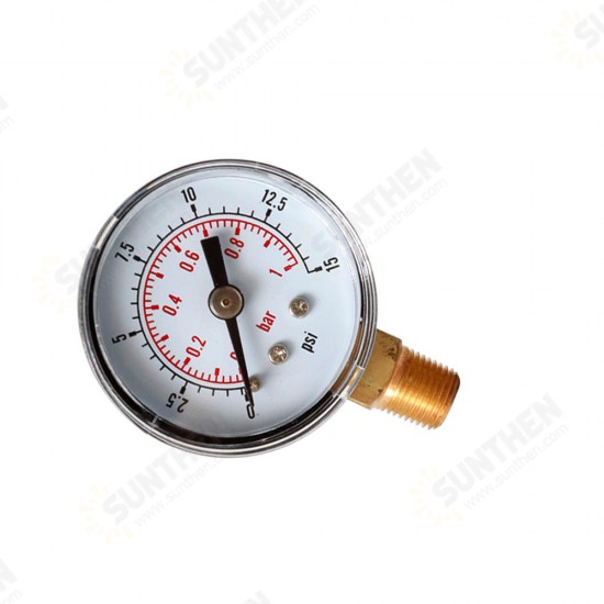 TS-Y408-15/30/60/100/160/200/300psi 52mm Dial 1/8 BPressure Gauge