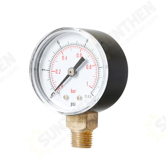 TS-Y504-15/30/60/100/160/300psi 52mm Dial 1/4 BPressure Gauge