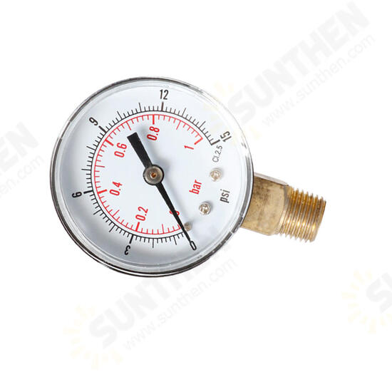 TS-Y504-15/30/60/100/160/300psi 52mm Dial 1/4 BPressure Gauge