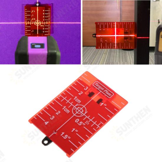 Target Board Laser Level Infrared Distance Measurer Magnetic Red Rotary Cross Line Level Measurer