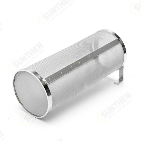 100x250mm Home Brew Beer Hop Filter Stainless Steel Strainer Pellet Mesh 400