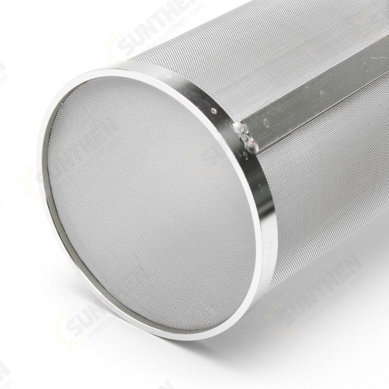 100x250mm Home Brew Beer Hop Filter Stainless Steel Strainer Pellet Mesh 400