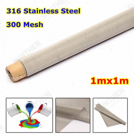 1Mx1M 316 Stainless Steel Woven Wire Filtration Screening Filter 300 Mesh