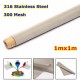 1Mx1M 316 Stainless Steel Woven Wire Filtration Screening Filter 300 Mesh