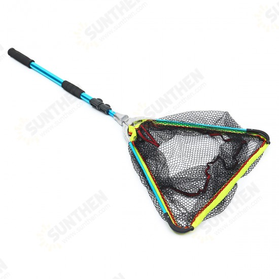 3-Section Folding EVA Handle Fishing Landing Telescopic Extending Pole Fish Net