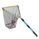 3-Section Folding EVA Handle Fishing Landing Telescopic Extending Pole Fish Net