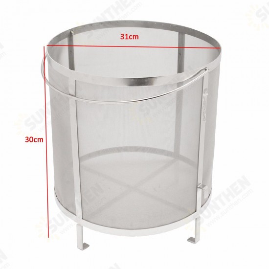 310x300mm Brewing Grain Drain Basket Hop Spider Kettle 300 Mesh