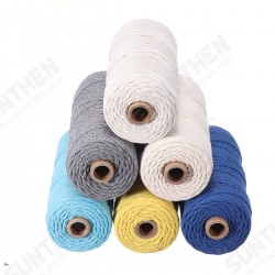 3MM 100M/Roll Cotton Rope Thread Cords String Macrame DIY Craft Wire 4 Strands 3MM 100M/Roll Cotton Rope Thread Cords String Macrame DIY Craft Wire 4 Strands