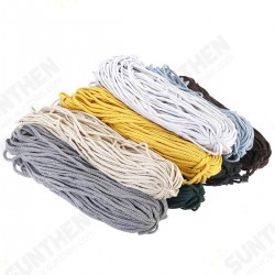 5mm 90m/Roll Cotton Rope Thread Cords String Macrame DIY Craft Wire 8 Strands 5mm 90m/Roll Cotton Rope Thread Cords String Macrame DIY Craft Wire 8 Strands