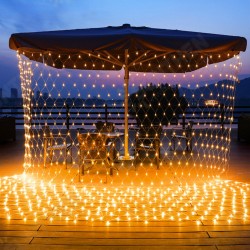 8Modes Waterproof Fishing Net Light LED String Light Outdoor Garden Decor 8Modes Waterproof Fishing Net Light LED String Light Outdoor Garden Decor