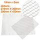 A5 A4 Size Aluminum Mesh Sheets Diamond Mesh Expandable Metal Raised Craft Plates