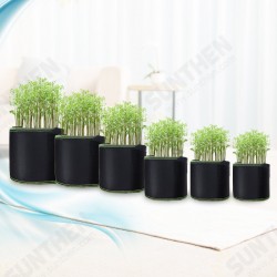 Black Fabric Aeration Grow Pots Breathable Planter Container Bags 1/2/3/5/7/10 Gallon Black Fabric Aeration Grow Pots Breathable Planter Container Bags 1/2/3/5/7/10 Gallon