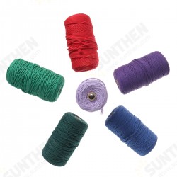 Braided Rope Handmade DIY Natural Cotton String Twisted Cord Craft Macrame Braided Rope Handmade DIY Natural Cotton String Twisted Cord Craft Macrame