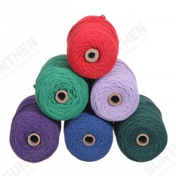 Braided Rope Handmade DIY Natural Cotton String Twisted Cord Craft Macrame Braided Rope Handmade DIY Natural Cotton String Twisted Cord Craft Macrame